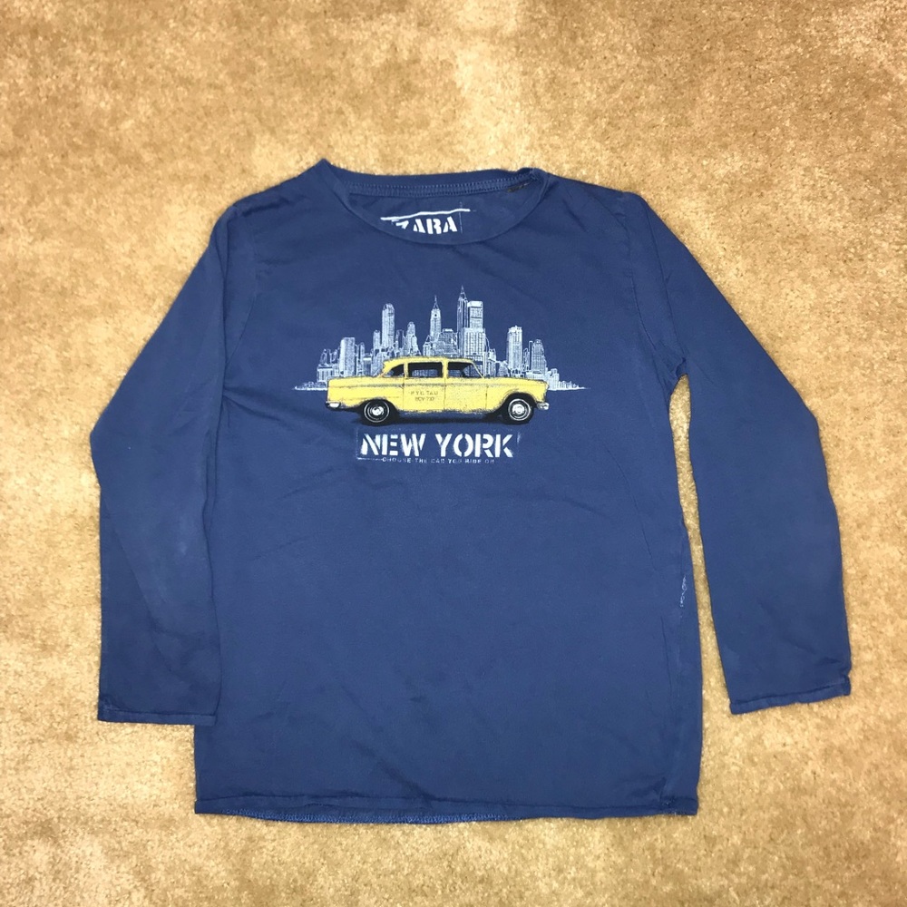 Zara long sleeve graphic tee